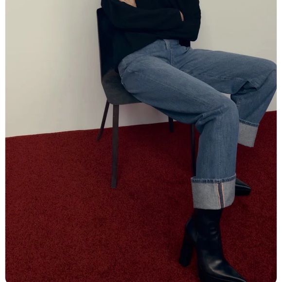 ZARA WOMAN LEATHER PLATFORM ANKLE BOOTS BLACK 1104/010 - Picture 3 of 3